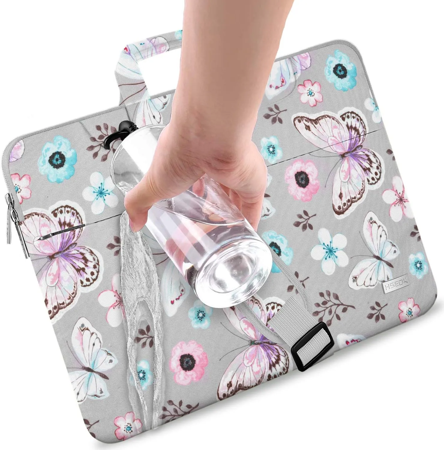 Laptop Shoulder Bag 13 13.3 14 Inch Case Compatible with MacBook Pro 14 2025-2021 M4/M3/M2/M1, Mac Air/pro 13-13.3 Inch and Most Popular 13-14 Notebooks,Spill-Resistant Briefcase,Butterfly