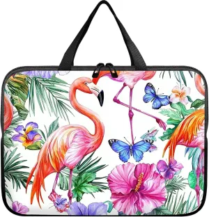 Laptop Sleeve Case Bag 13 inch, Tropical Crane Slim Carrying Case Durable Handbag Travel Laptop Bag for 13 inch MacBook Air M3/M2/Pro M2/ 13" iPad Pro/Air M4/M2 2024