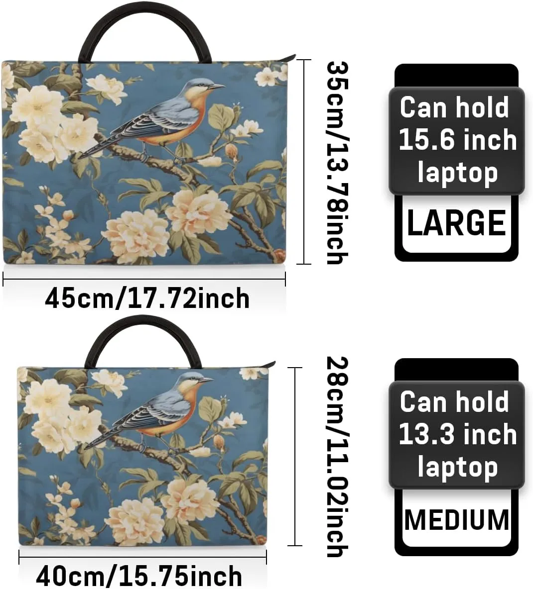 Laptop Sleeve Case for Women Men Laptop Bag Durable Travel Computer Carrying Bag with Handle Accessories Bags