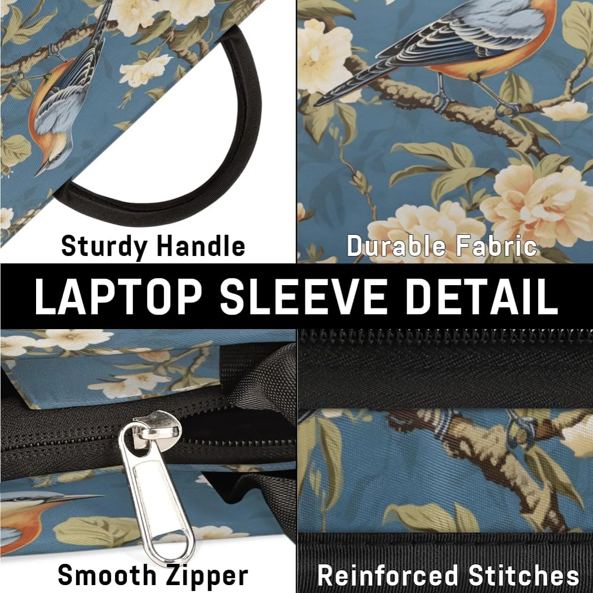Laptop Sleeve Case for Women Men Laptop Bag Durable Travel Computer Carrying Bag with Handle Accessories Bags