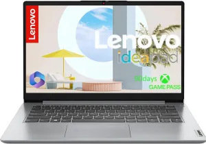 Lenovo IdeaPad 14” Laptop • 20GB RAM • 2.1TB Total Storage (1.1TB Combined Onboard 1TB Cloud Storage) • Intel Celeron • Intel UHD Graphics • WiFi-6 • 11HR Battery • 1-Yr Microsoft 365 • Windows 11
