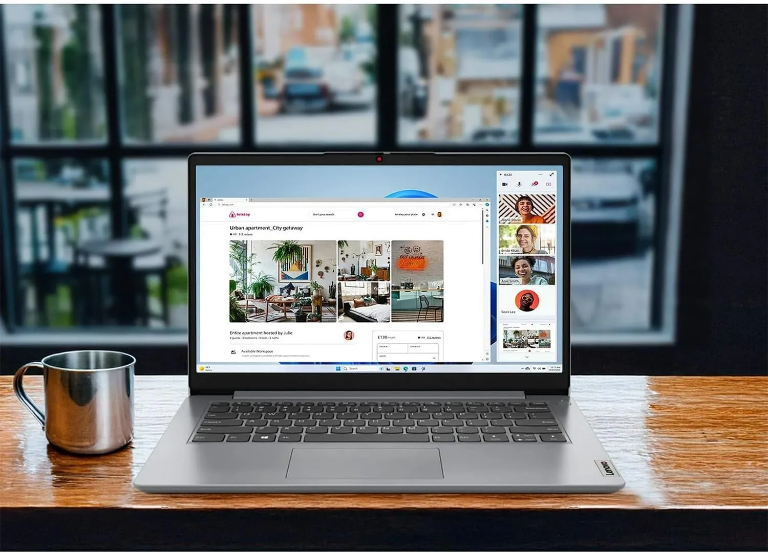 Lenovo IdeaPad 15.6 Inch Laptop Computer with 1-Yr Microsoft 365 • 12GB RAM • 1.6TB Total Storage (639GB Combined Onboard 1TB Cloud) • Intel Celeron • WiFi-6 • Blue • Copilot AI • Windows 11