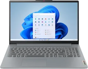 Lenovo IdeaPad Slim 3 15ABR8 Laptop / 15.6" FHD Touchscreen / 8 Cores AMD Ryzen 7 5825U / AMD Radeon Graphics / 16GB DDR4 512GB NVMe SSD/WiFi 6 / USB Type-C / Win11 Home/Arctic Grey