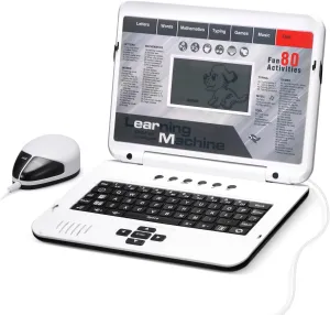 LESHITIAN Kids Laptop - 80 Learning Modes to Learn Alphabet, Words, Mathematics, Play Games and Music - Toy for Children Ages 5 
