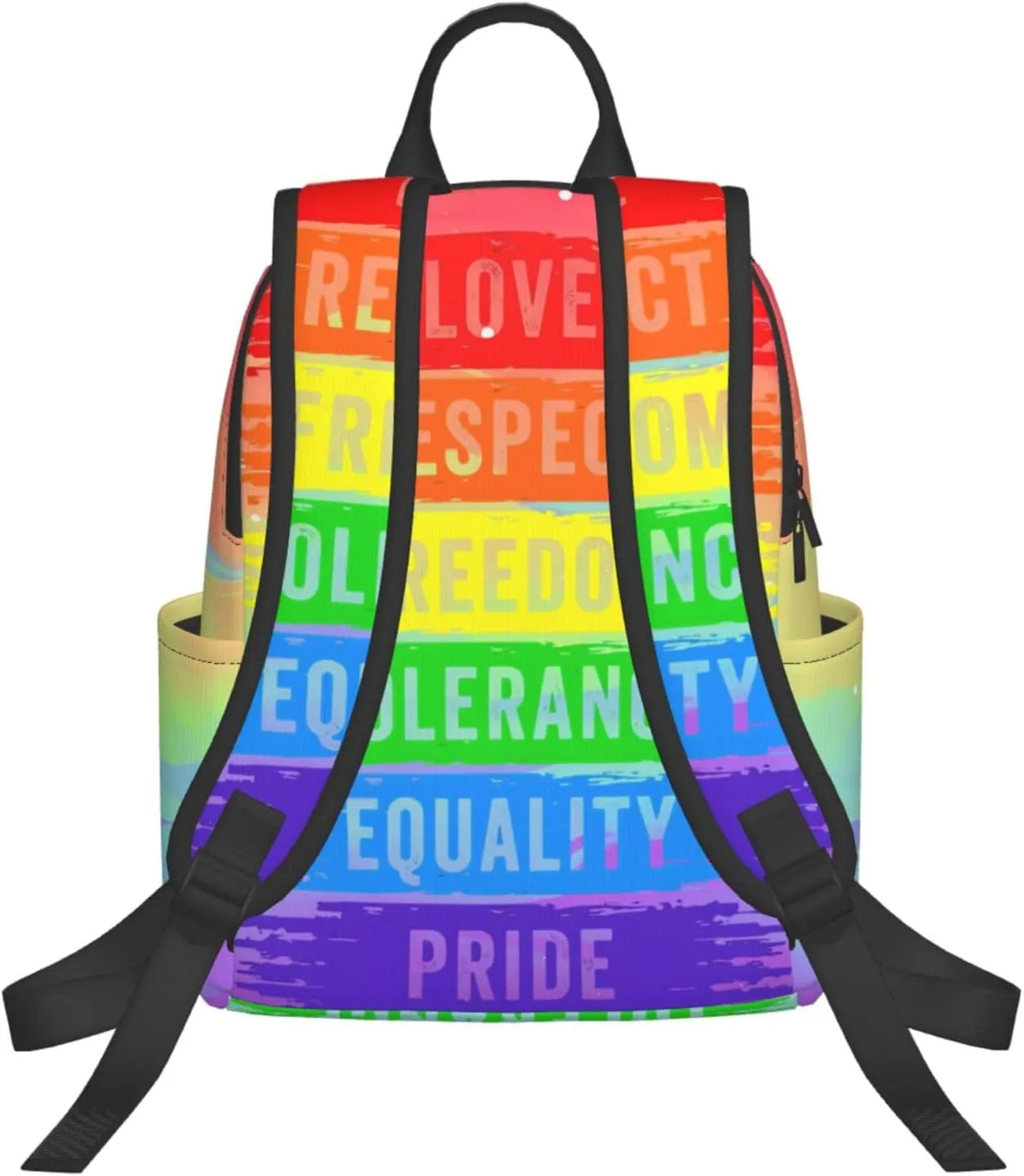 LGBT Gay Love Respect Freedom Tolerange Equality Pride Travel Laptop Backpack Casual Backpacks Double Shoulder Daypack Notebook Rucksack Work Bags Sports Bag for Gym Hiking Camping Beach