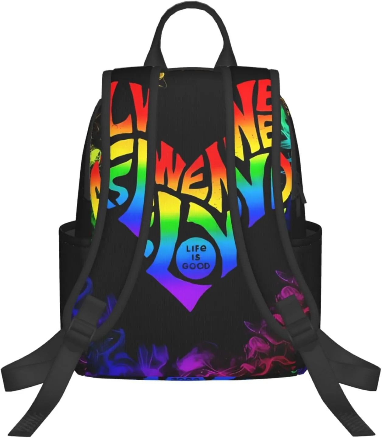 LGBT Rainbow All We Need Is Love Life is Soo Good Travel Laptop Backpack Casual Backpacks Double Shoulder Daypack Notebook Rucksack Work Bags Sports Bag for Hiking Camping Beach