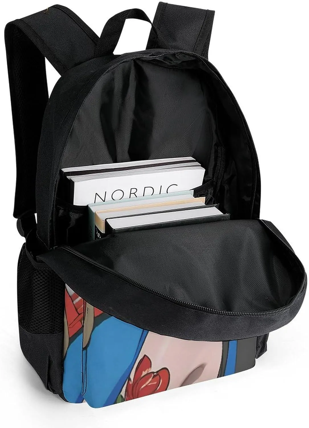 Lightweight Rucksacks for Camping Picnic Walking Cycling - Large Capacity Multipurpose Anti-Theft Carry On Bag, Japan Anime Cute Aesthetic Woman Warrior Art Travel Hiking & Camping Rucksack
