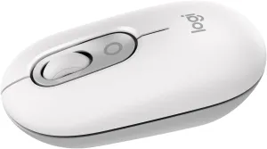Logitech POP Mouse, Compact and Portable Wireless Bluetooth Mouse with Programmable Buttons and Quiet Clicks, Easy-Switch Between up to 3 Devices, Laptop, Tablet, PC - Off-White