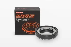 Lomography LM to NEX Adapter with Close-up Function - Adapter Compatible with Leica M Lens to Sony Alpha E Mount Camera