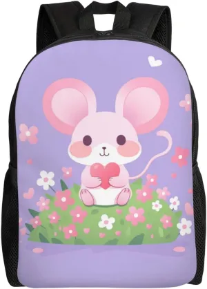 Love Mouse Backpack Waterproof Anti Theft Durable Light Laptop Bag Backpacks For Women Men Travel Gym Backpack
