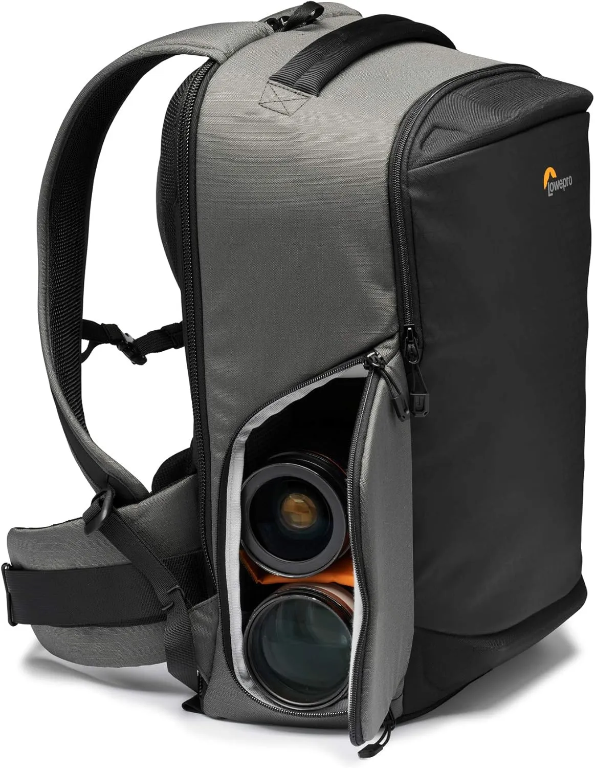 Lowepro Flipside BP 400 AW III Mirrorless and DSLR Camera Backpack - Dark Grey - with Rear Access - with Side Access - with Adjustable Dividers - for Mirrorless Like Sony α7 - LP37353-PWW