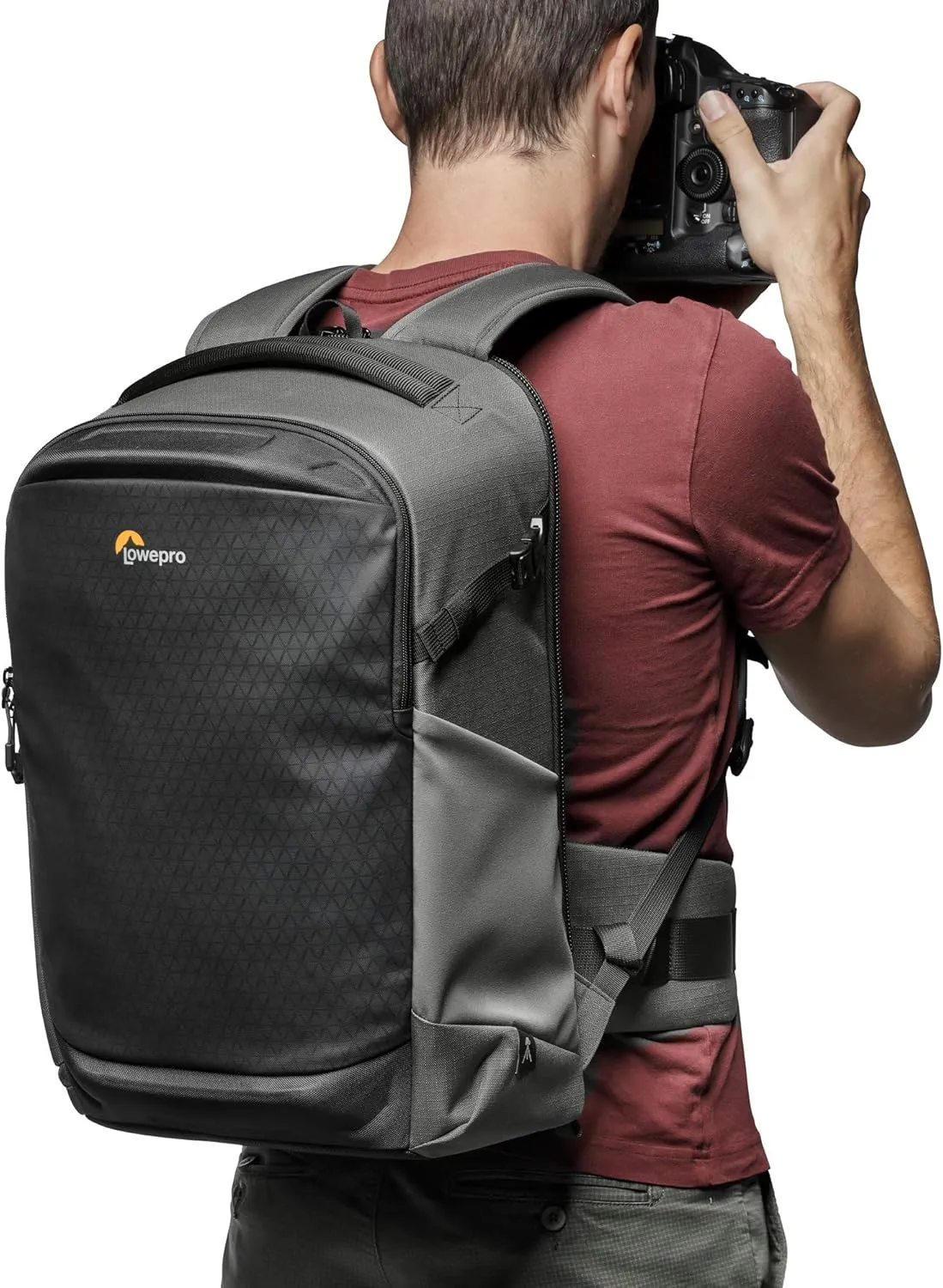 Lowepro Flipside BP 400 AW III Mirrorless and DSLR Camera Backpack - Dark Grey - with Rear Access - with Side Access - with Adjustable Dividers - for Mirrorless Like Sony α7 - LP37353-PWW