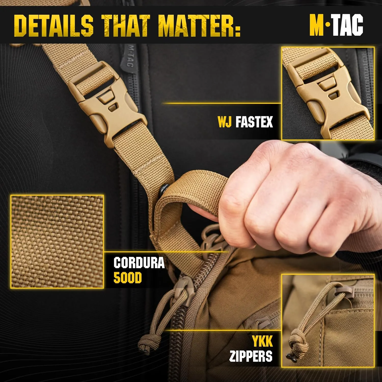 M-Tac Elite Sphaera Large Bag Gen 2 -Tactical Shoulder Bag - Conceal Carry Chest Sling Pack CCW Bag