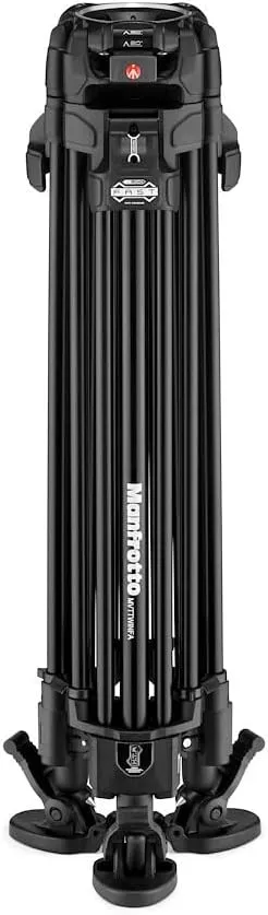 Manfrotto 504X Fluid Video Head with Aluminium 645 Fast Twin Video Tripod, Kit with Fast Tripod and Head, for DSLR, Digital Camera, Camcorder, Videographer, Payload 26.4 lbs