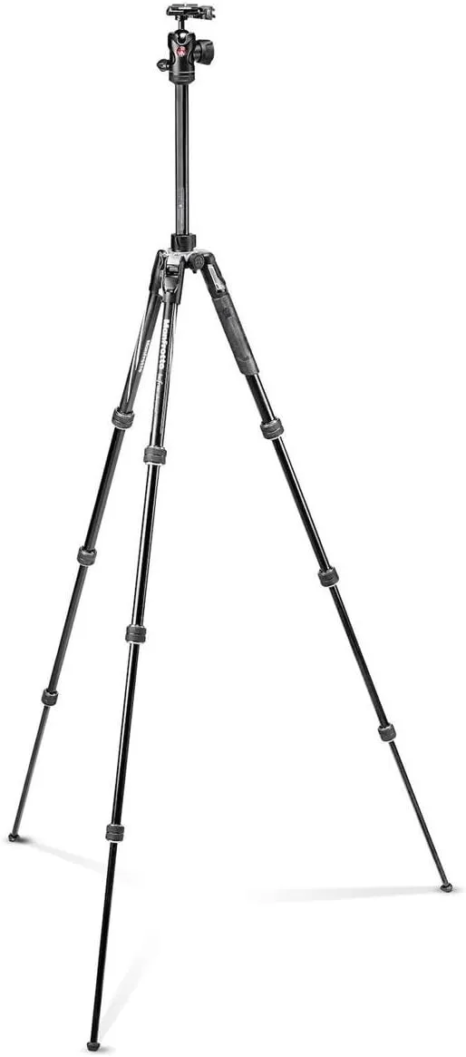 Manfrotto Befree Advanced Camera Tripod Kit with Twist Closure, Travel Tripod Kit with Ball Head, Portable and Compact, Camera Tripod in Aluminium for DSLR, Reflex, Mirrorless, Camera Accessories