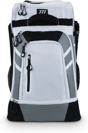 MARUCCI Convoy Wheeled Baseball BAT Pack White/Gray