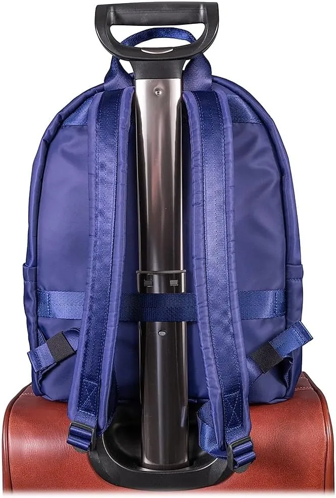 McKlein 15" Nylon Classic U Shape Laptop Backpack- NEOSPORT- Navy