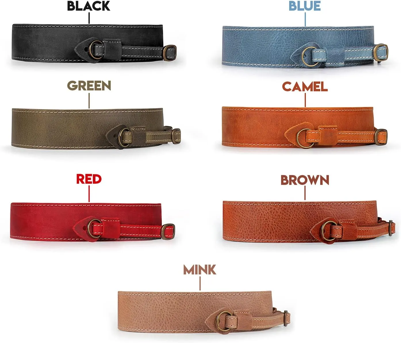MegaGear SLR, DSLR Sierra Series Genuine Leather Camera Shoulder or Neck Strap
