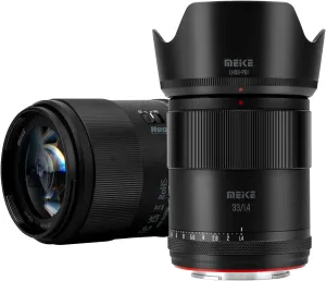 Meike 33mm F1.4 Wide Angle APS-C AF STM(Stepping Motor) Lens Auto Focus Fixed Prime Lenses for Sony E Mount Mirrorless Cameras FX30 ZV-E10 ZVE10 II A6400 A5000 A5100 A6000 A6100 A6300 A6500 A6700
