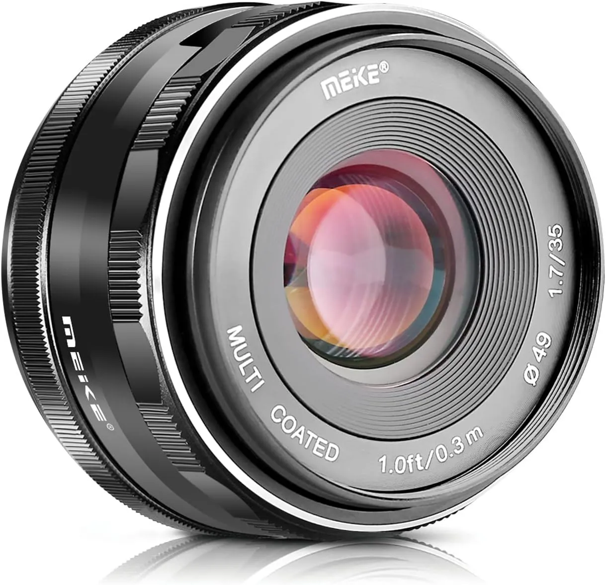 Meike 35mm F1.7 Manual Focus Prime Lens for Micro 4/3 MFT M4/3 Compatible with Olympus and Panasonic Mirrorless Cameras GH4 GH5 GH6 GH7