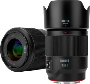 Meike 35mm F2.0 Full Frame AF STM(Stepping Motor) Lens Wide Angle Auto Focus Fixed Prime Portrait Lenses for Sony E Mount Mirrorless Cameras A9 A9II A7III A7II A7RII A7 A7R3 A7R4 A7IV A7C A7CII A7SIII