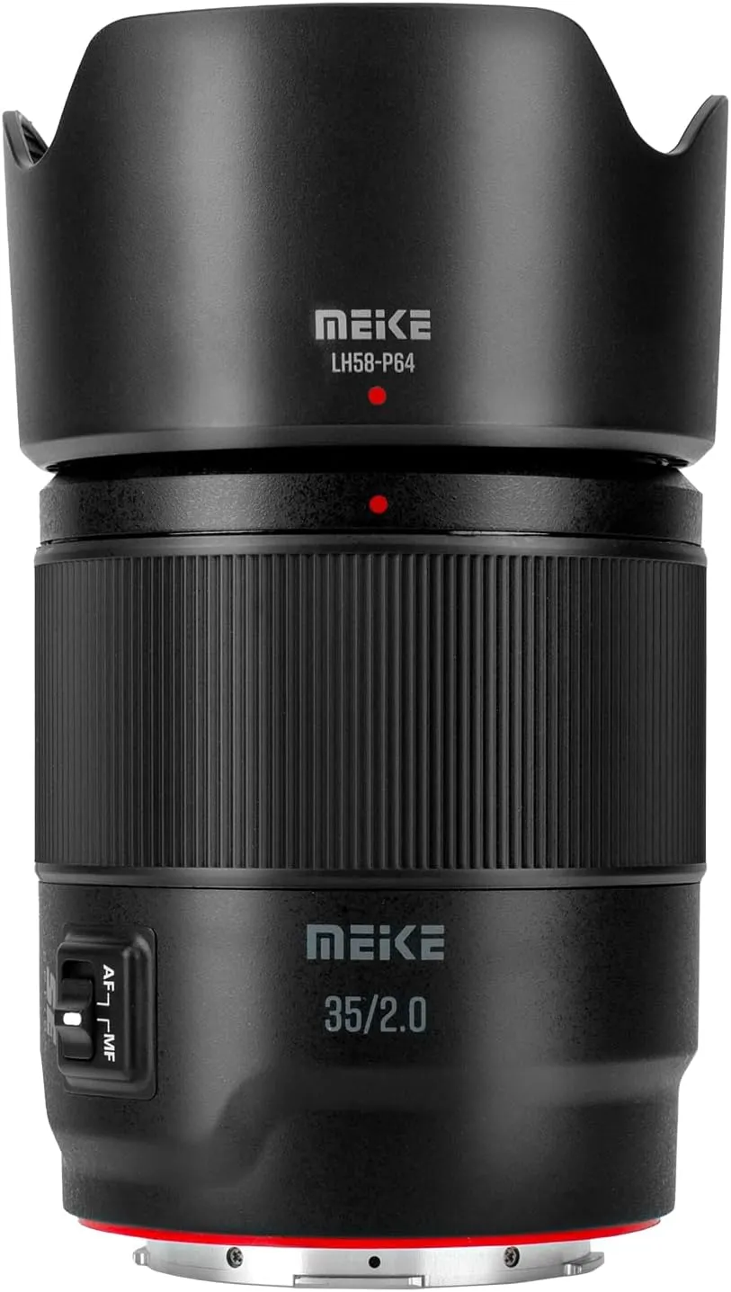 Meike 35mm F2.0 Full Frame Wide Angle AF STM(Stepping Motor) Lens Auto Focus Fixed Prime Portrait Lenses for Panasonic Lumix Sigma Leica L-Mount Mirrorless Camera S1 S1R S1H S5 FP