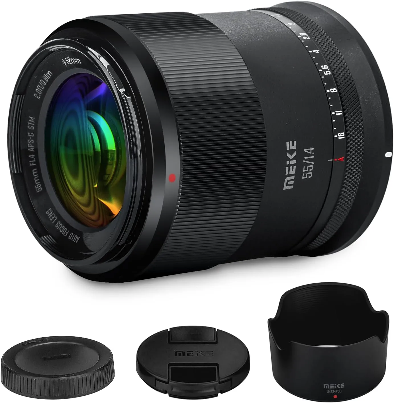 Meike 55mm F1.4 APS-C Auto Focus Prime Lens for Nikon Z Mount Mirrorless Cameras: Z50 Z30 Zfc and Z5 Z6 Z7 Z6II Z7II Under APS-C Mode