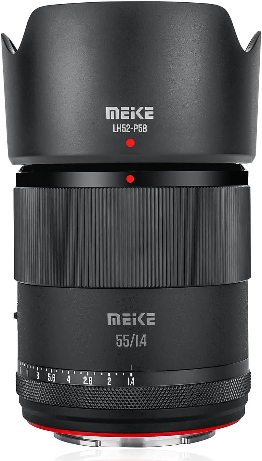 Meike 55mm F1.4 Standard Aperture APS-C Frame STM Auto Focus Fixed Prime Portrait Lenses for Sony E Mount Mirrorless Cameras FX30 ZV-E10 ZVE10 II A6600 A6400 A5000 A5100 A6000 A6100 A6300 A6500 A6700