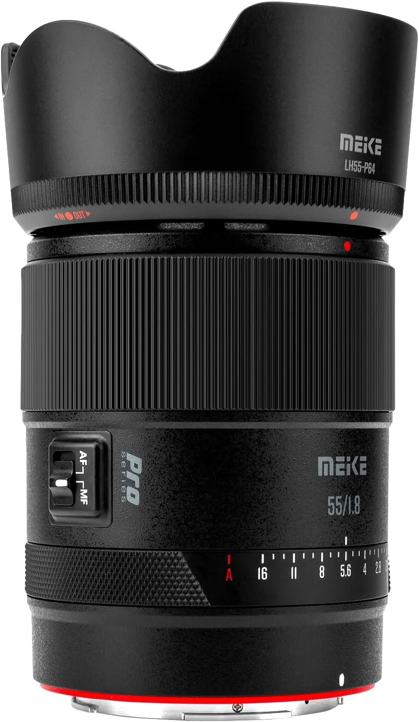 Meike 55mm F1.8 Pro Full Frame AF STM Stepping Motor Lens High Resolution 8K Auto Focus Fixed Prime Portrait Lenses for Nikon Z Mount Mirrorless Cameras Z5 Z6 Z7 Z6II Z7II Z9 Z30 Z50 Z fc