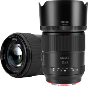 Meike 85mm f1.8 Pro Full Frame STM Auto Focus Medium Telephoto Lens High Resolution 8K Fixed Prime Portrait Lenses for Sony E Mount Mirrorless Cameras A9 A7II A7RII A7 A7R3 A7R4 A7IV A7C A7SIII