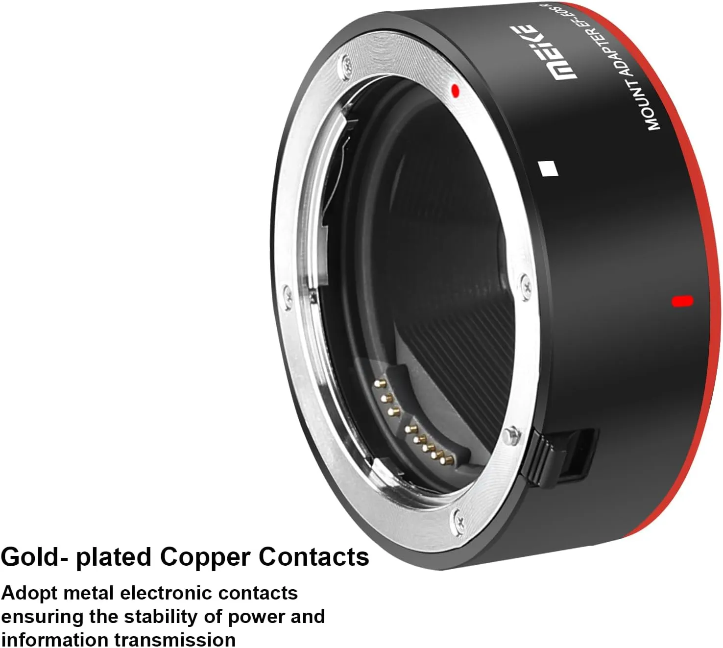 Meike Metal Lens Adapter EF-EOSR Auto-Focus Mount Converter for Canon EF/EF-S Lens to EOS-R EOS-RP R5 R6 R7 R10 C70 and RED Komodo Cameras