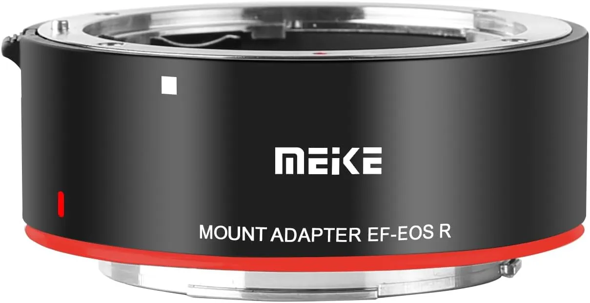 Meike Metal Lens Adapter EF-EOSR Auto-Focus Mount Converter for Canon EF/EF-S Lens to EOS-R EOS-RP R5 R6 R7 R10 C70 and RED Komodo Cameras