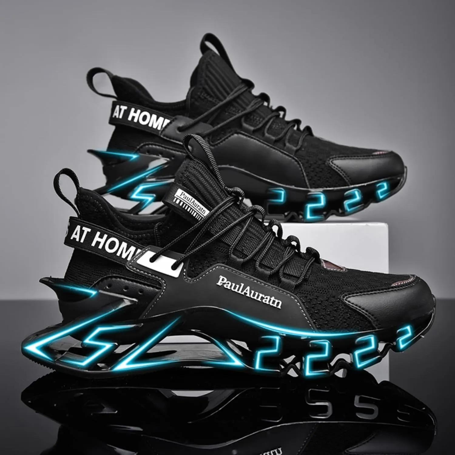 Men's Big - Size Blade - Style Running Shoes. Mesh Upper for Breathability, Shock - Absorbing Design, Lightweight and Trendy, Ideal for Spring and Summer Sports.