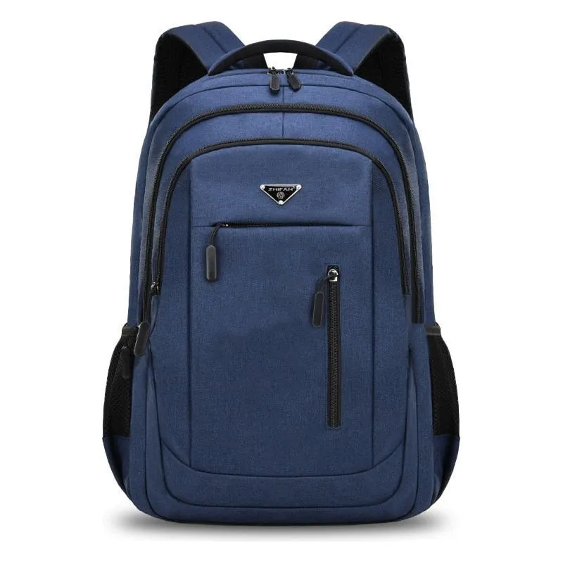 Men's Oxford Waterproof Rucksack rechargeable USB business computer bag casual backpack