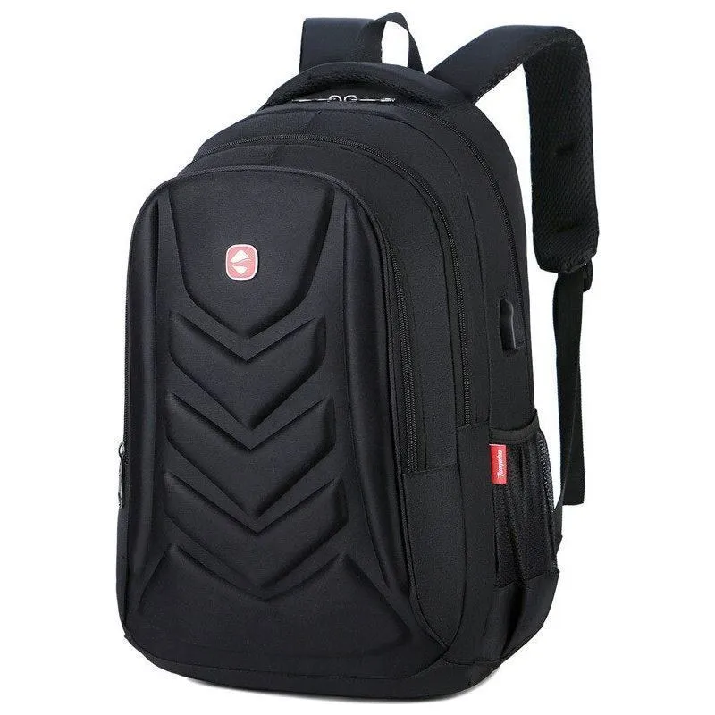 Men's Oxford Waterproof Rucksack rechargeable USB business computer bag casual backpack