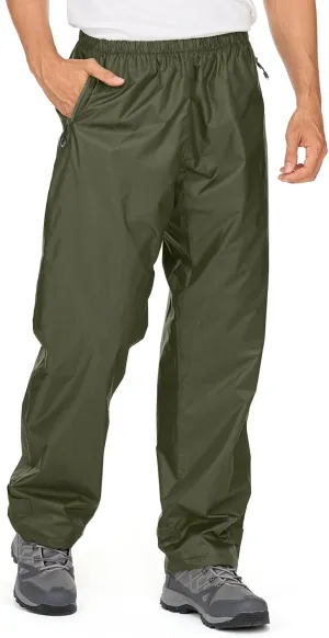 Men's Rain Pants,Waterproof Wind Pants Mens, Hiking Lightweight Outdoor Golf Fishing Cycling Motorcycle