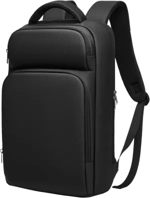 Mens Slim Laptop Backpack,15.6 inch Waterproof Small Business Travel Backpack for Men,Lightweight Anti Theft Carry on Computer Bag for College Work Office