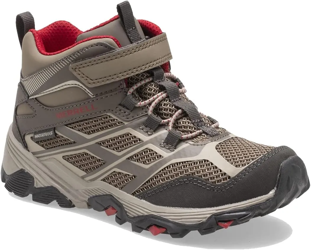 Merrell Unisex-Child Moab FST Mid Alternative Closure Waterproof Hiking Boot