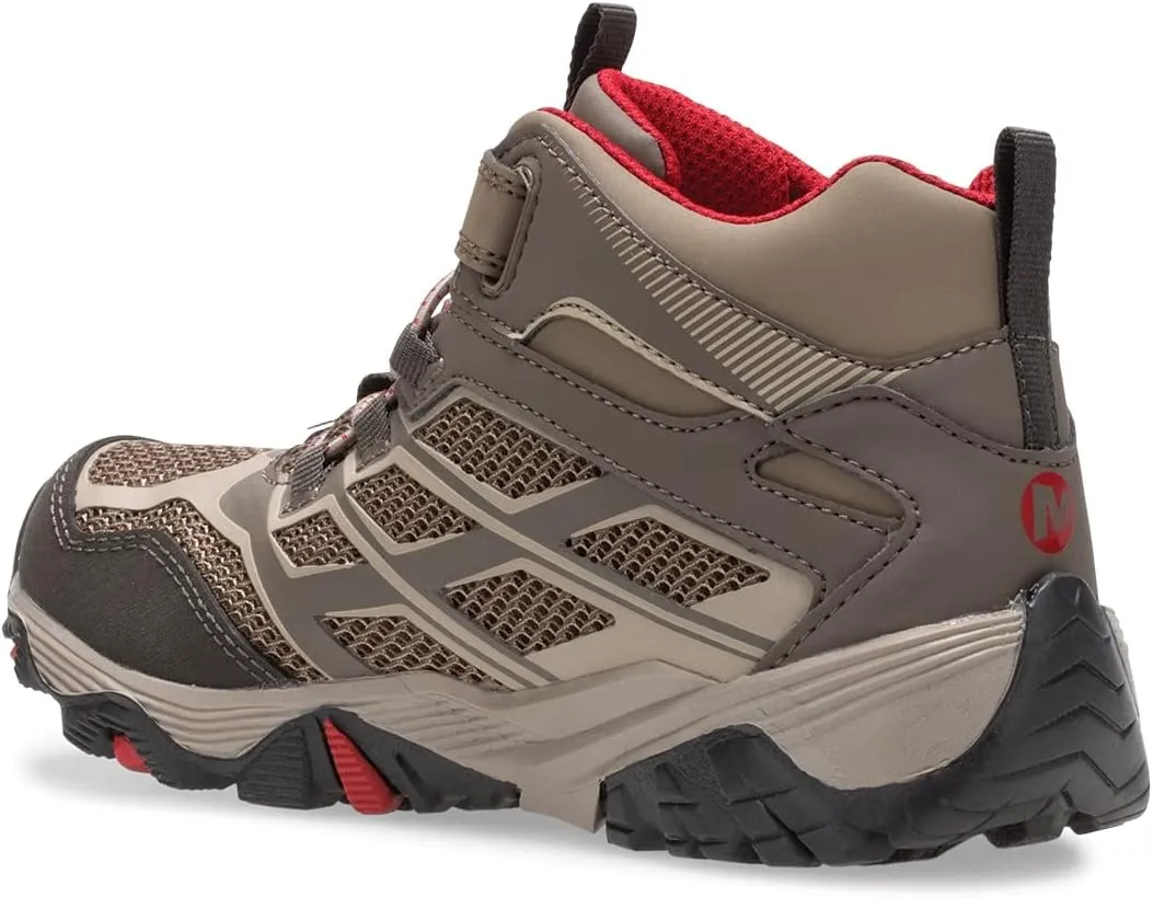 Merrell Unisex-Child Moab FST Mid Alternative Closure Waterproof Hiking Boot