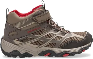 Merrell Unisex-Child Moab FST Mid Alternative Closure Waterproof Hiking Boot