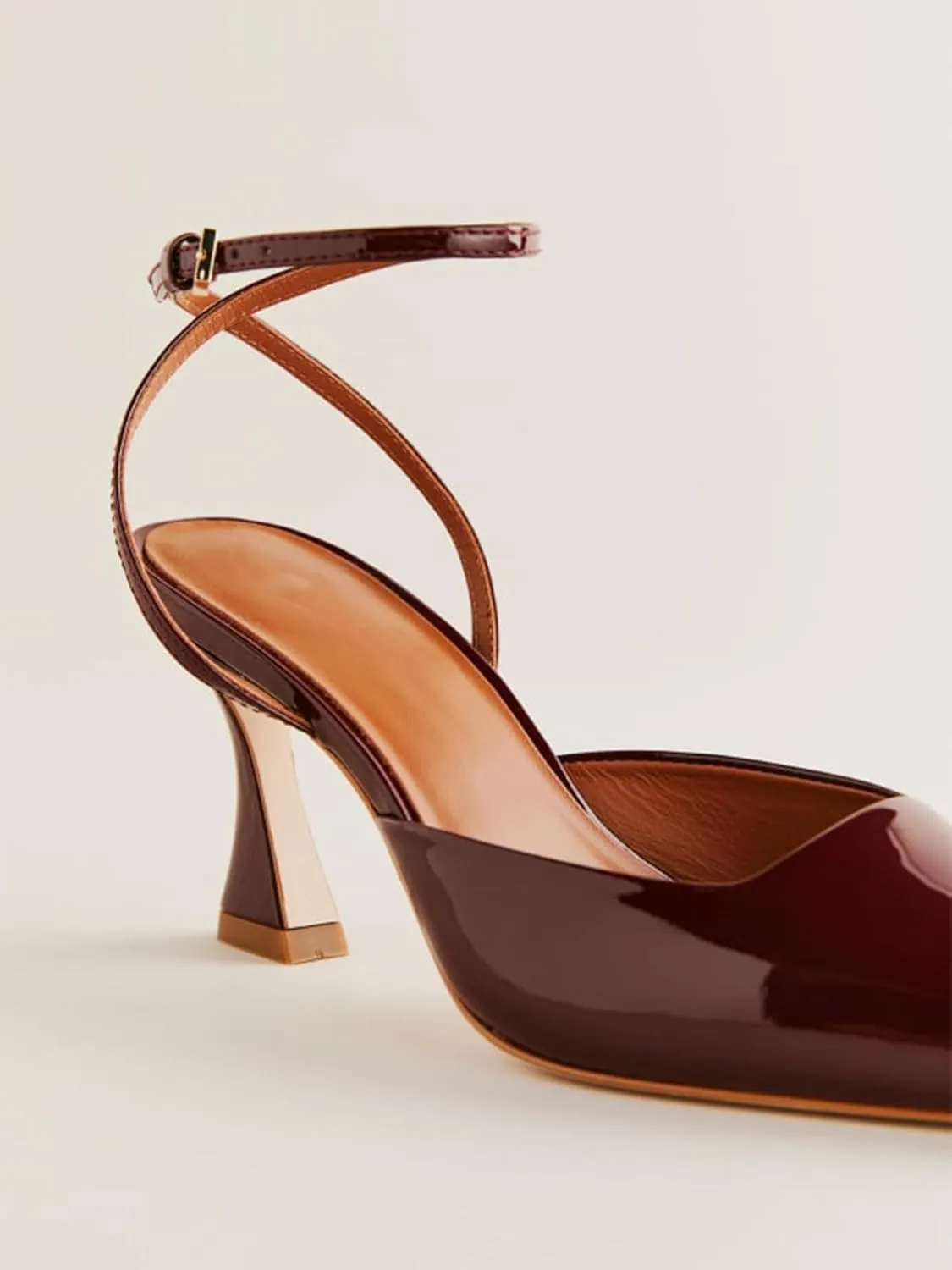 Mesh Kitten Heels for Women Closed Pointed Toe Slingback Buckle Strap Pumps Fashion Casual Dress High Heels
