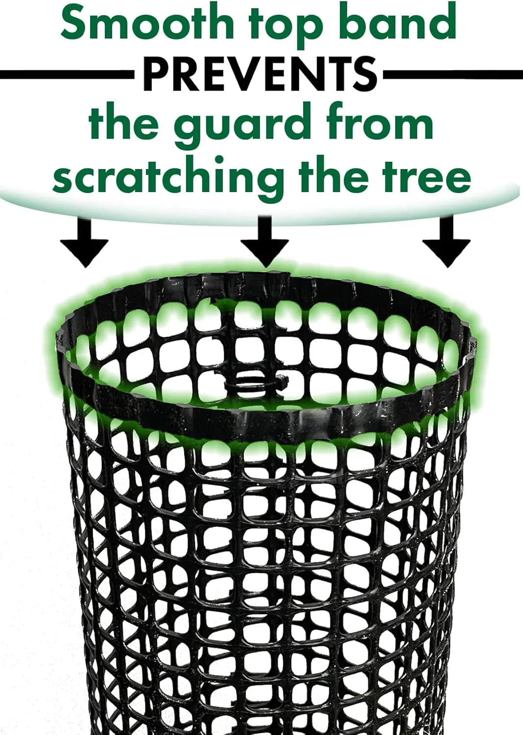 Mesh Tree Bark Protector Guard 24 Inches Tall (5 Pack) Heavy Duty Plastic with Zip Ties