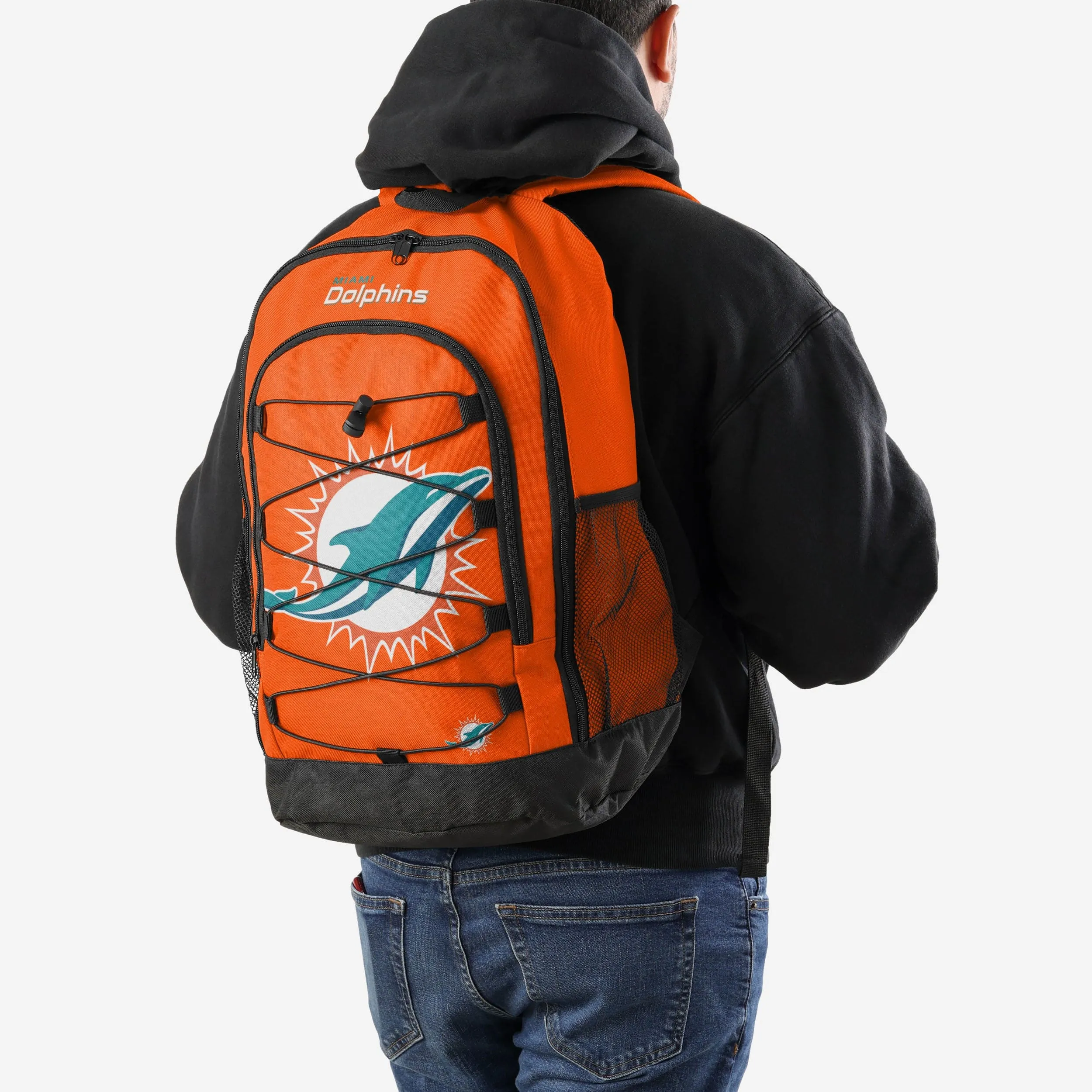 Miami Dolphins Big Logo Bungee Backpack