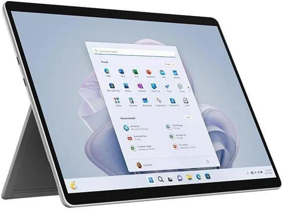 Microsoft Surface Pro 9 Tablet - 13" - Core i5 12th Gen i5-1245U Deca-core (10 Core) - 8 GB RAM - 256 GB SSD - Windows 11 Pro 64-bit - Platinum
