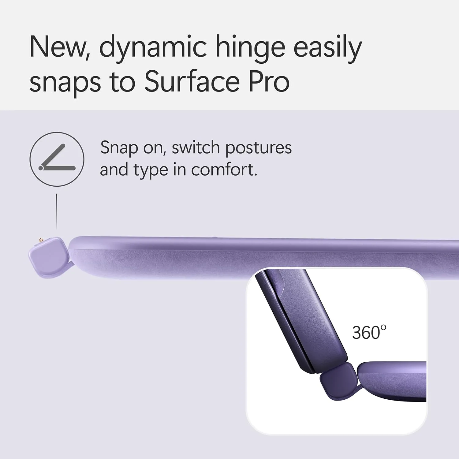 Microsoft Surface Pro Keyboard and Slim Pen 2 Bundle for Surface Pro 12" Device, Alcantara Material, Violet