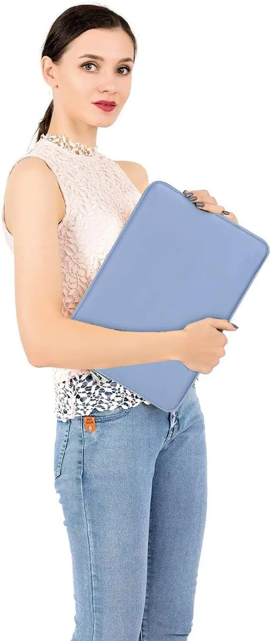 MOSISO Laptop Case 15 inch, 15 inch Laptop Sleeve Bag Compatible with MacBook Air 15 M4 A3241 M3 A3114 M2 A2941 2025 2024 2023, Dell XPS 15, Neoprene Computer Sleeve Bag with Small Case, Serenity Blue