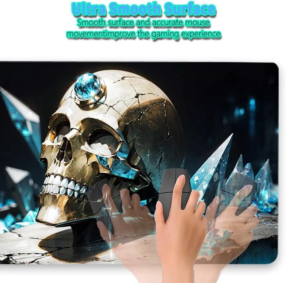 MTG Play Mat, TCG Playing mat for Trading Card Board Games, Non-Slip Rubber Base Card Game playmats Thick 2mm 24x14 inches