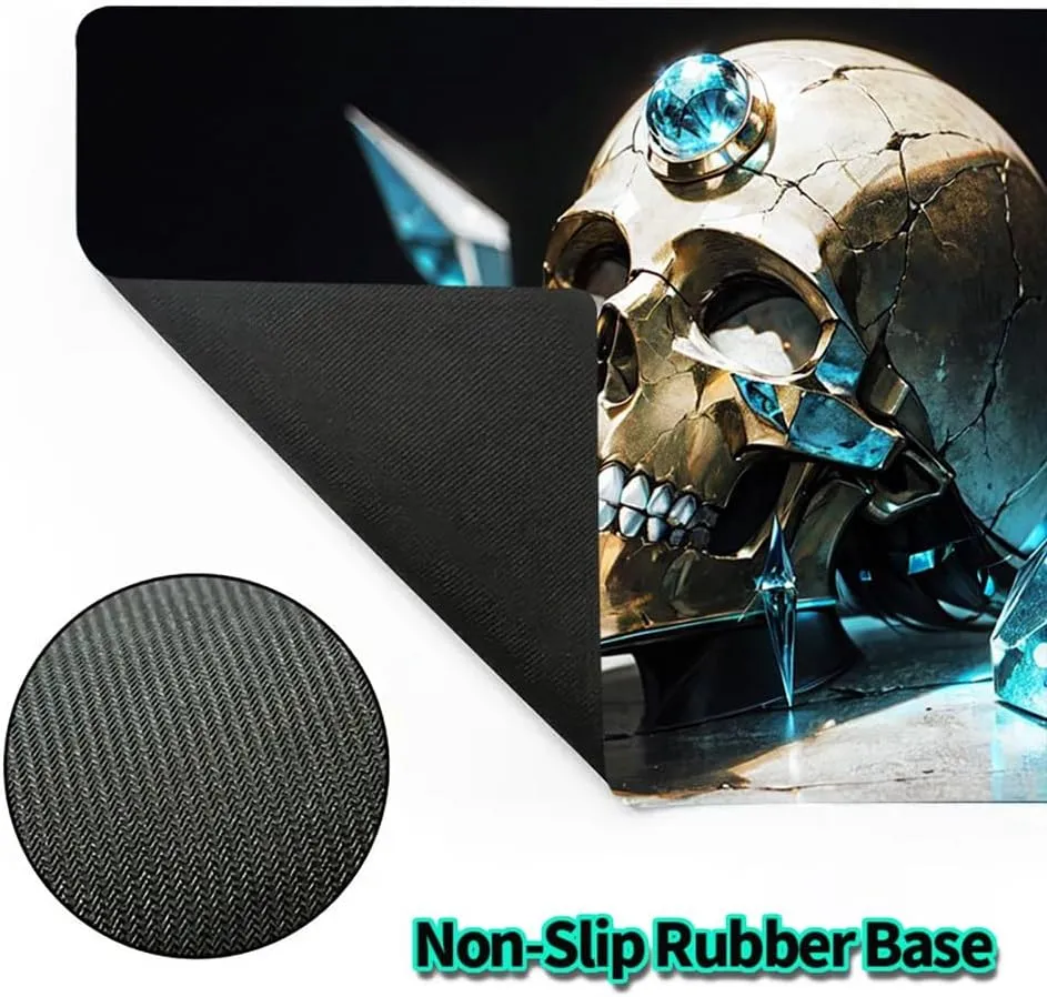 MTG Play Mat, TCG Playing mat for Trading Card Board Games, Non-Slip Rubber Base Card Game playmats Thick 2mm 24x14 inches