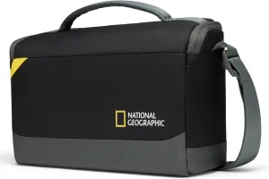National Geographic Shoulder Bag Medium, Camera Bag for DSLR, Mirrorless with Lenses and Accessories, Tablet Compartments, Adjustable Strap, Ultra-Lightweight, NG E1 2370, Black [Amazon Exclusive]