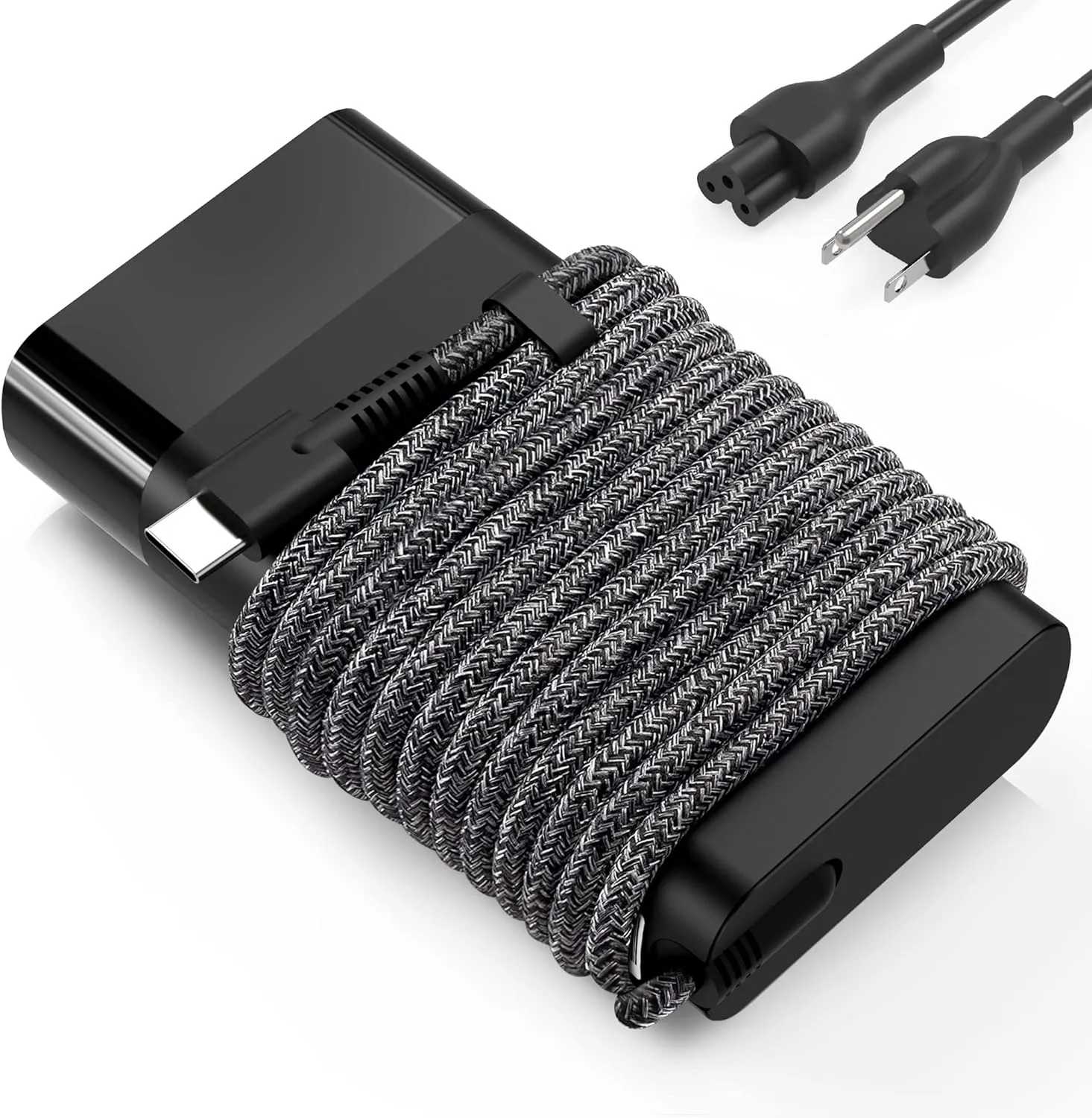 New Slim HP 65w USB C Charger，Fit hp EliteBook Chromebook Spectre ProBook Envy Fast Charging Type C Travel Laptop Power Adapter